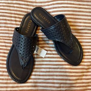 Talbots Navy Sandals